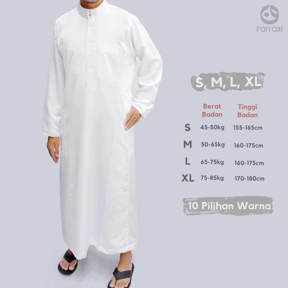 Farrasi Jubah Pria / Baju Muslim Pria