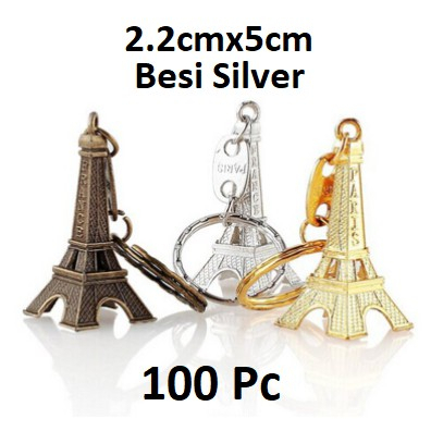 Gantungan Kunci Menara/Miniatur Eiffel Paris Harga/100Pc