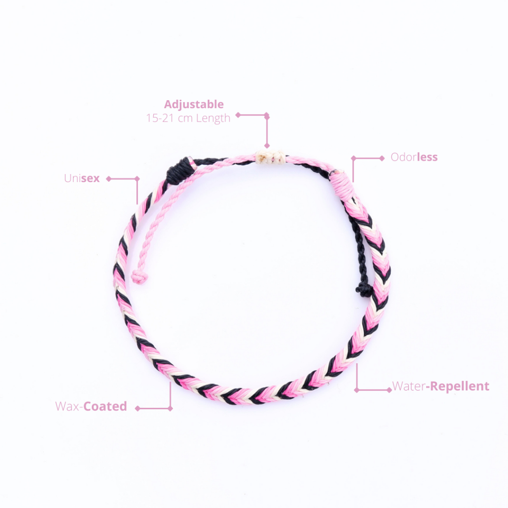 Musha Water-Repellent Bracelet - Delphine | Gelang Tali Gelang Pria Gelang Wanita