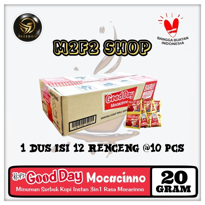 

Kopi Good Day Mocacinno Sachet | GT - 20 gr (Kemasan Karton)