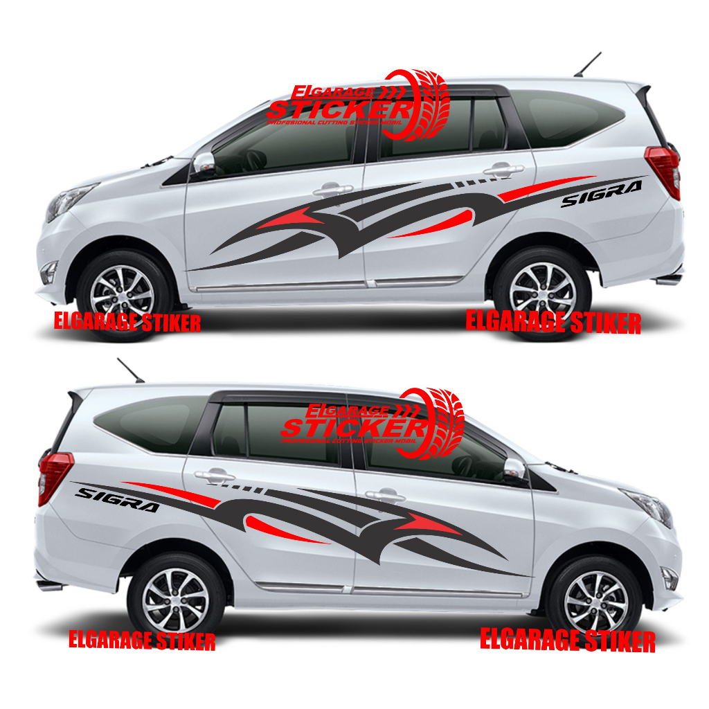 STIKER MOBIL SIGRA CUTTING STIKER BODY SAMPING ALL MOBIL SIGRA