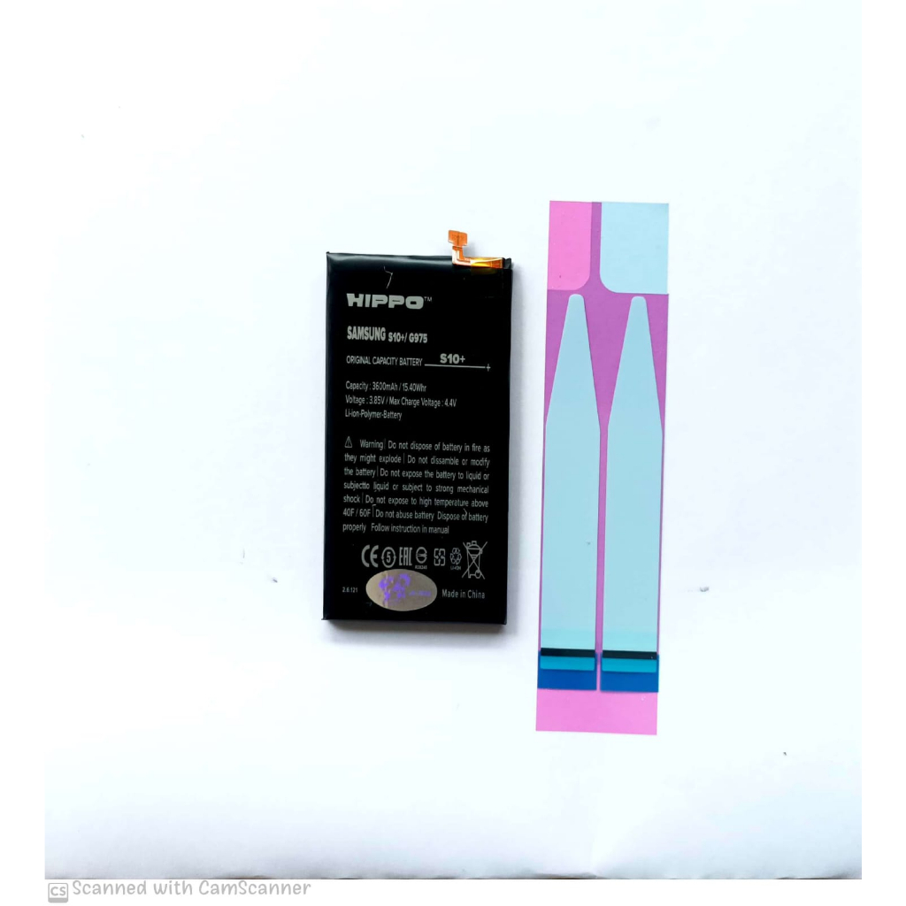 Baterai Hippo Samsung S10 Plus / G975 3600 mAh Garansi Resmi