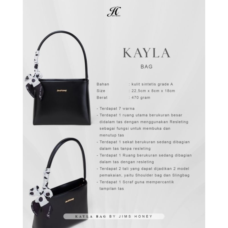 Kayla bag tas selempang wanita original jims honey realpic cod free scarf import murah  official store