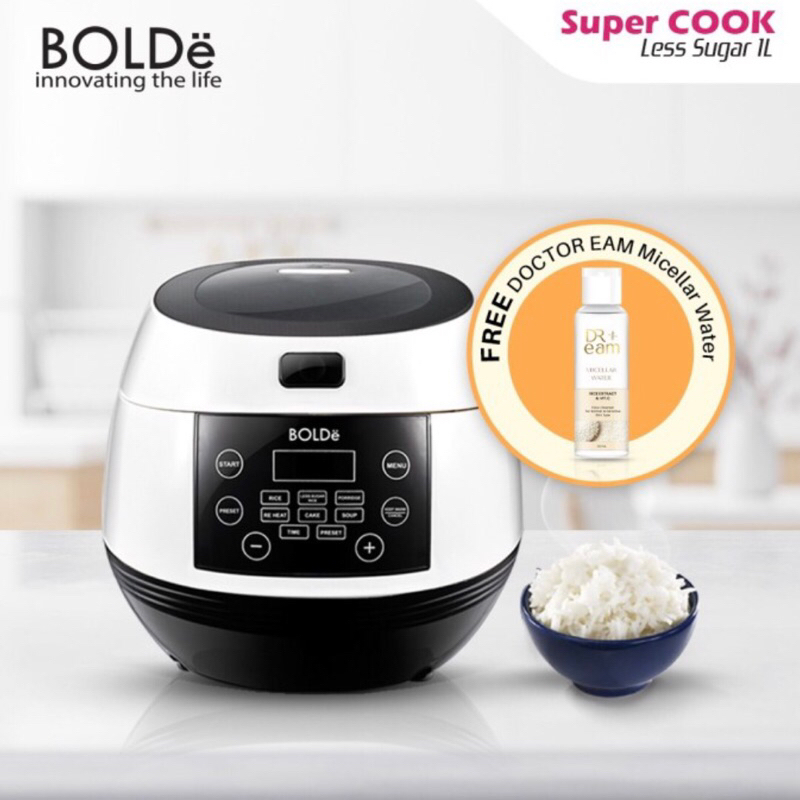 (PRELOVED) BOLDE Super Cook Less Sugar Rice Cooker Magic Com