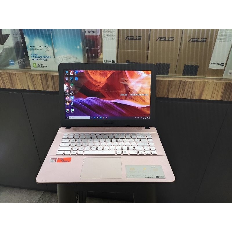 Laptop Asus X441B RAM 4GB HDD 1TB Warna Rose Gold sesuai gambar windows 10 14inch