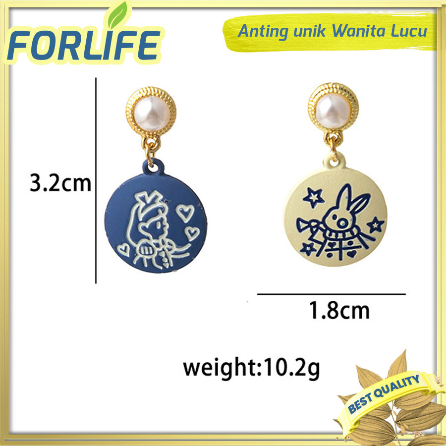 Anting tusuk silver 925 import wanita lucu/ earrings cute fashion