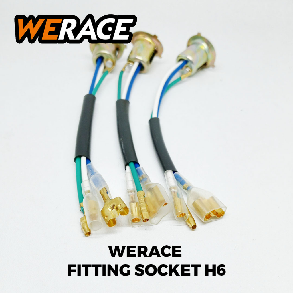 [WERACE] FITING PITING SOCKET H6 LAMPU DEPAN