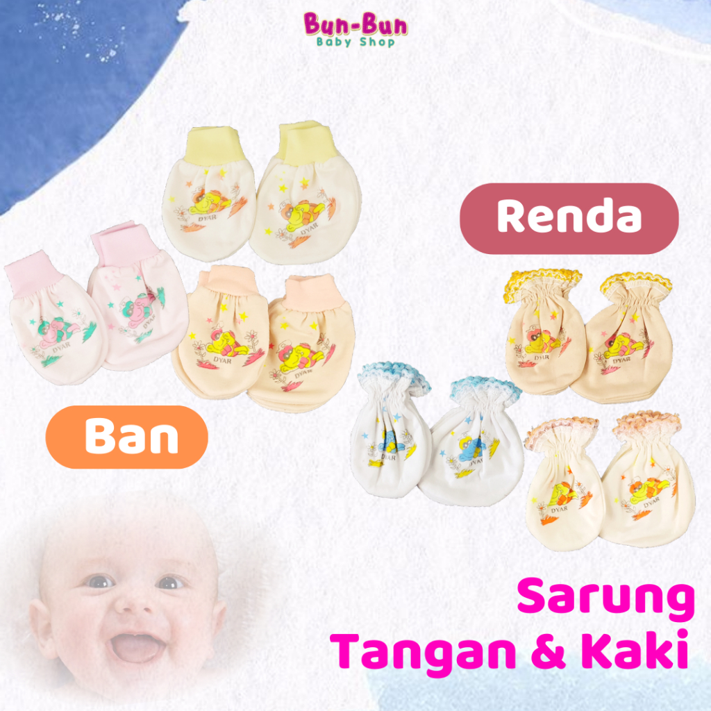 Sarung Tangan Bayi Kaos Kaki Perlengkapan Baby Baru Lahir Newborn Baju Pakaian Peralatan Perawatan