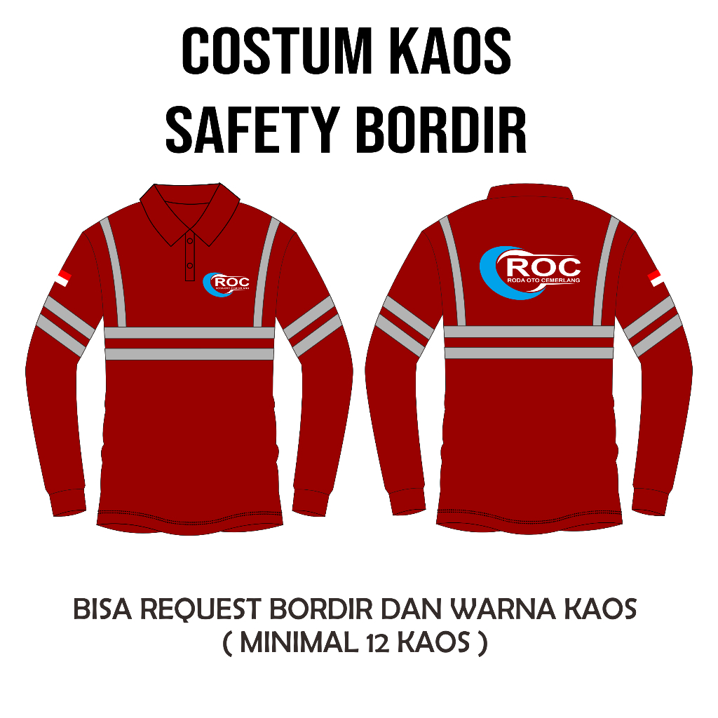 KAOS LAPANGAN SAFETY PROYEK SCOTLIGHT REFLEKTOR LENGAN PANJANG
