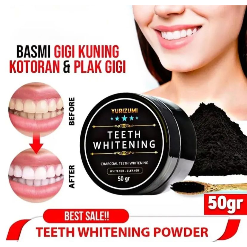 YURIZUNI Teethwhitening Pemutih Gigi 50gram Pemutih gigi