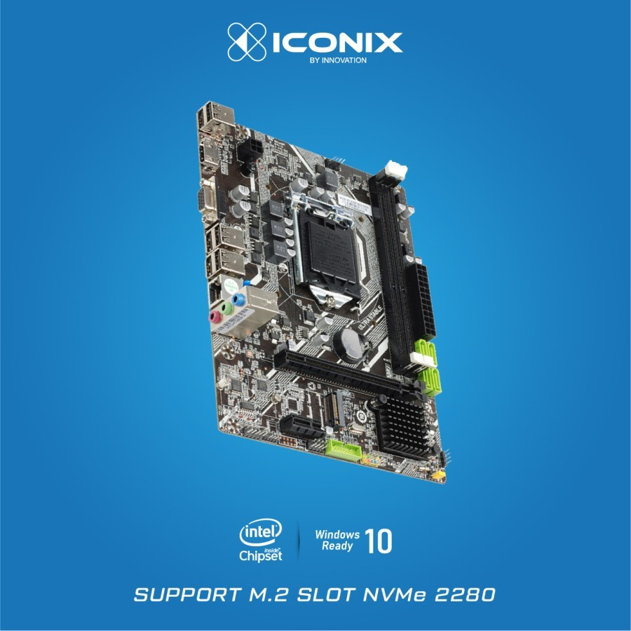 Motherboard Iconix H61 LGA 1155 Slot NVME