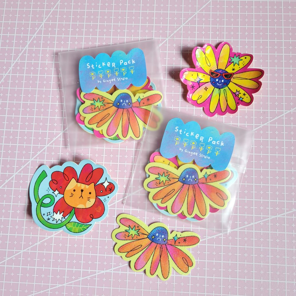 

GINGER STUDIO Sticker Pack / Stiker Die Cut Ilustrasi