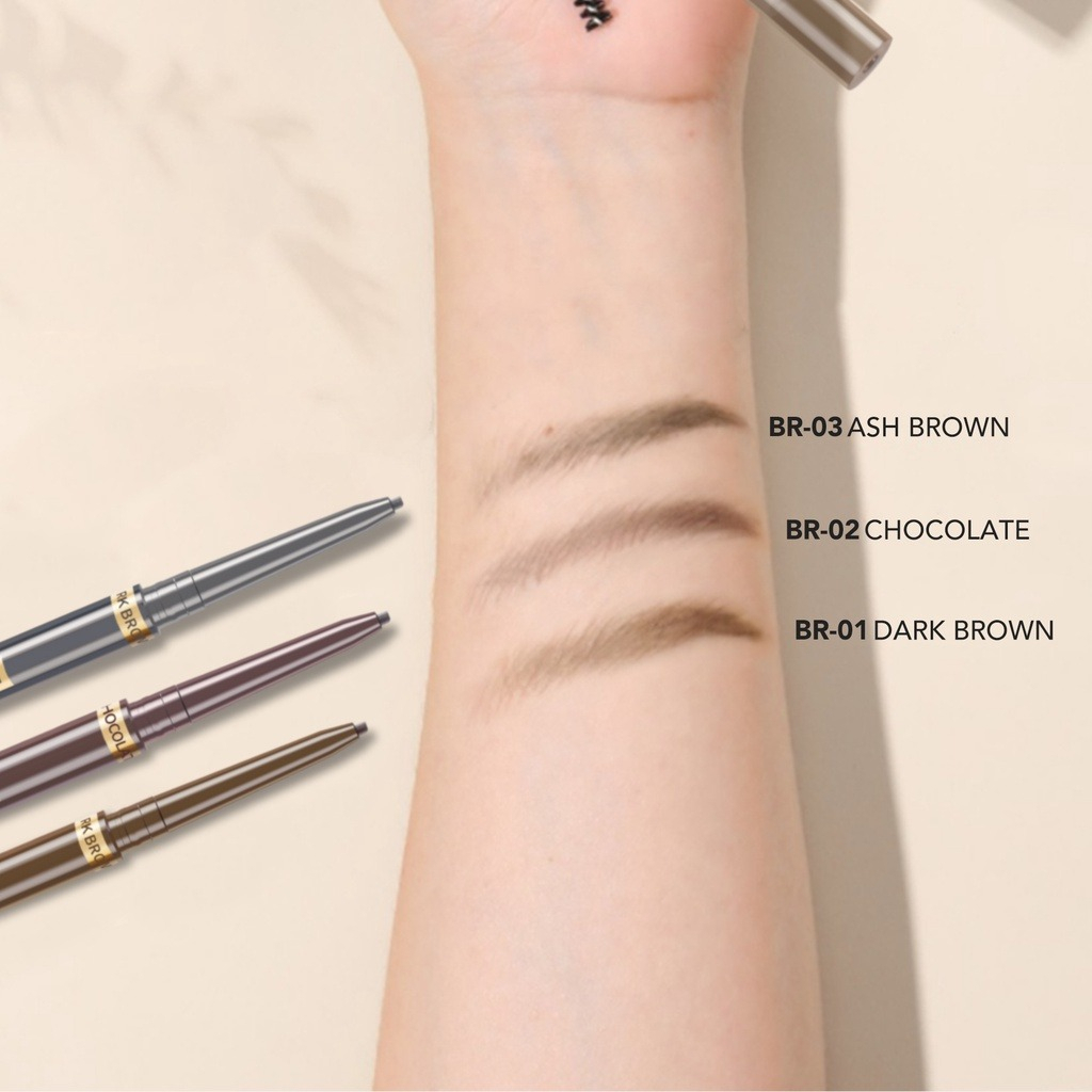 YOU Extra Slim Eyebrow Pencil High Pigment dan Long Lasting Waterproof | Pensil Alis Tahan Air