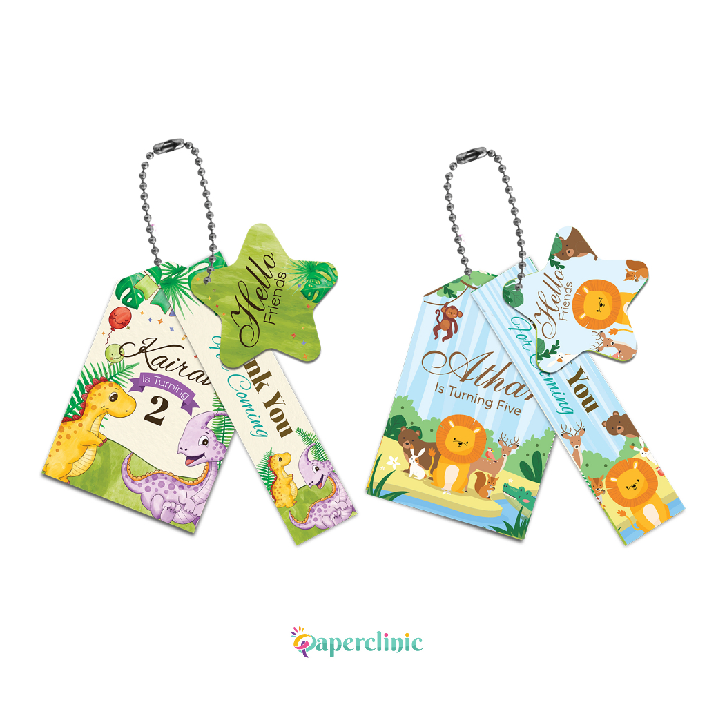 Hang tag ulang tahun anak tag label souvenir dan hampers birthday
