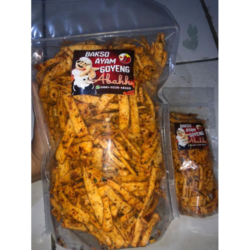 

Basreng Ayam pedas dan original 1/2 kg