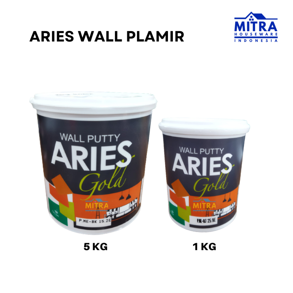 ARIES WALL PLAMIR / Dempul Plamir Tembok Kayu Wall Putty  ARIES GOLD Pelamir