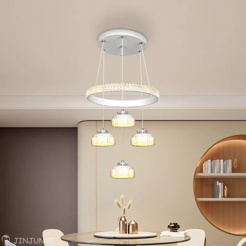 [Bergaransi] remot control 3 warna cahaya restoran lampu gantung lampu led baru mewah toko dekorasi 