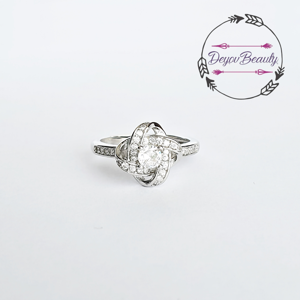 Silver 925 Diamond Ring Cincin Berlian - DYR022 Heidy Ring