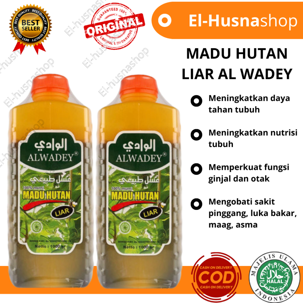 

Madu Hutan Liar Al Wadey 500gram 100% Madu Murni Alwadey Asli Original