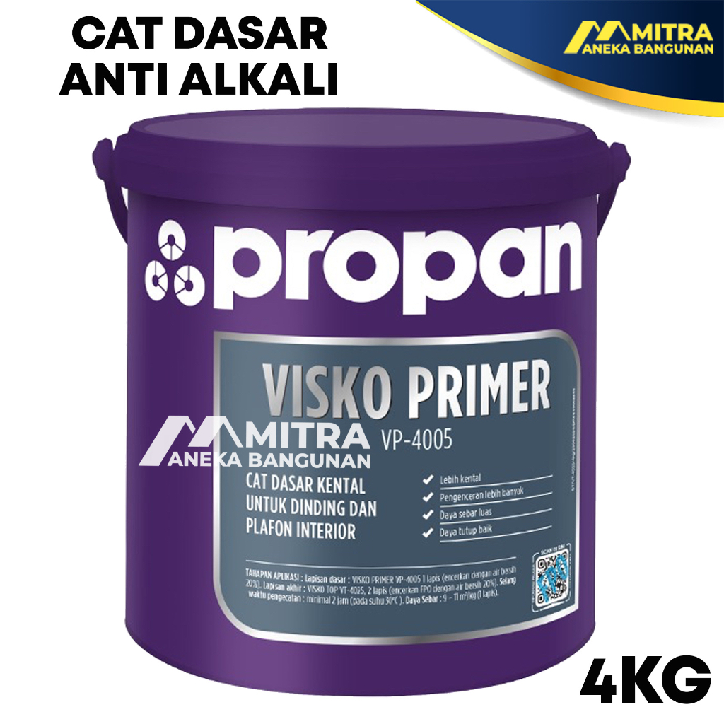 PROPAN VISKO PRIMER VP-4005 4KG / CAT DASAR TEMBOK INTERIOR SEALER ANTI ALKALI