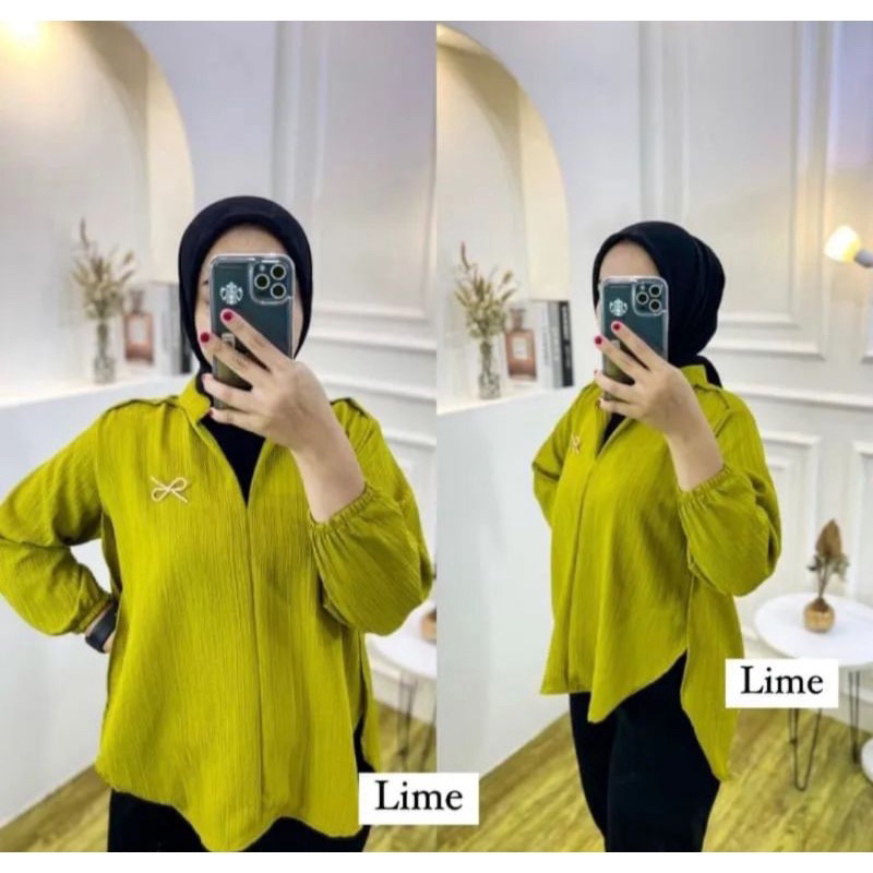 KEMEJA WANITA LADY CRUSH / BLUS WANITA KEKINIAN / LIVIA BLOUSE