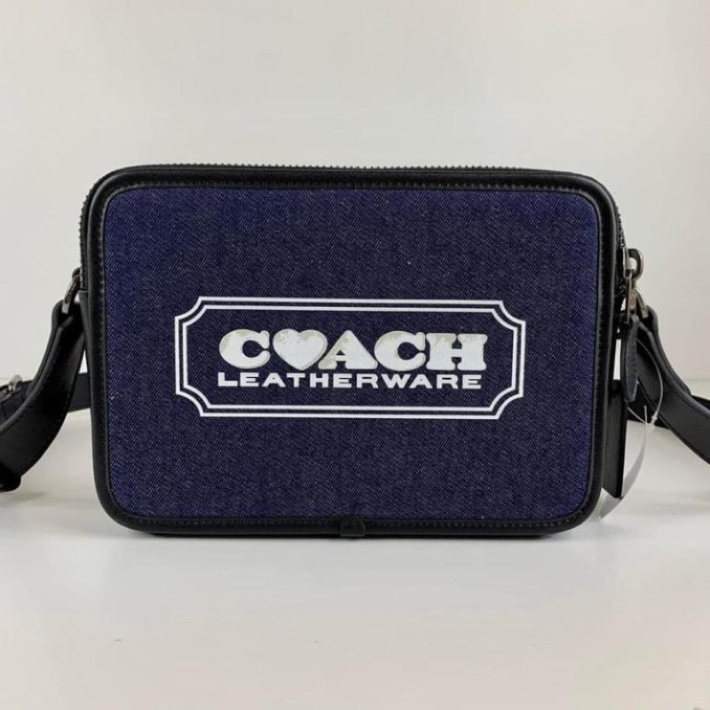 Coach Denim Camera Bag Slingbag Crossbody (C 3929)