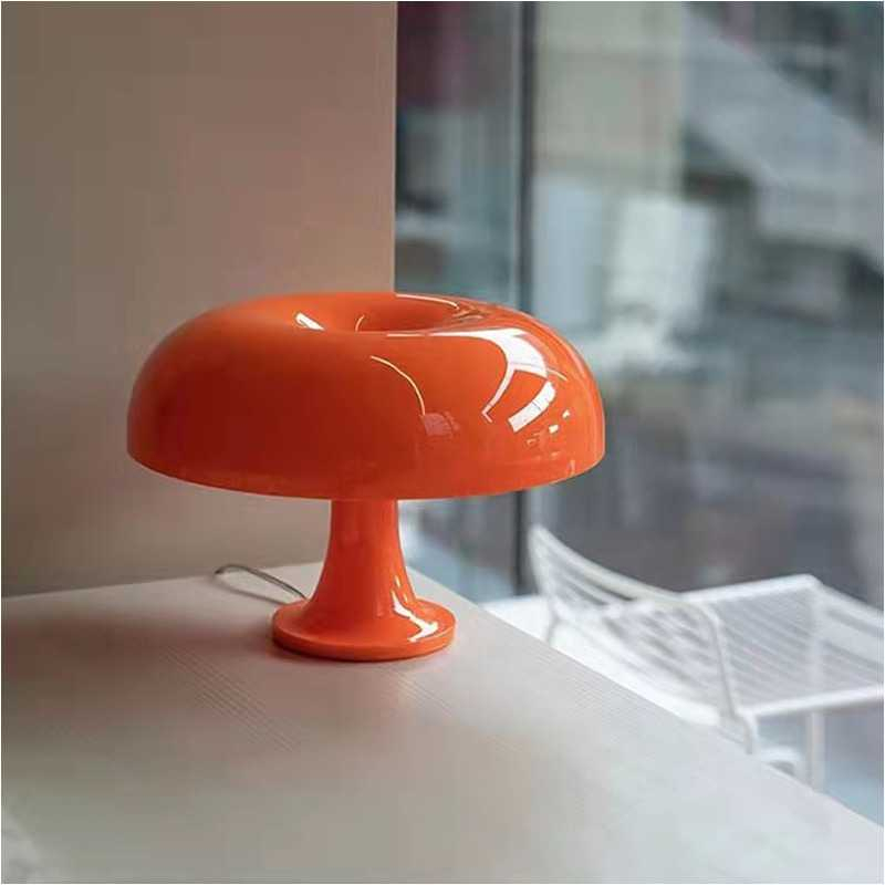 Lampu Meja Hias LED Mid Century Mushroom 4 LED 5W 3 in 1 Color Lampu Desain Unik Minimalis Temperatur Warna