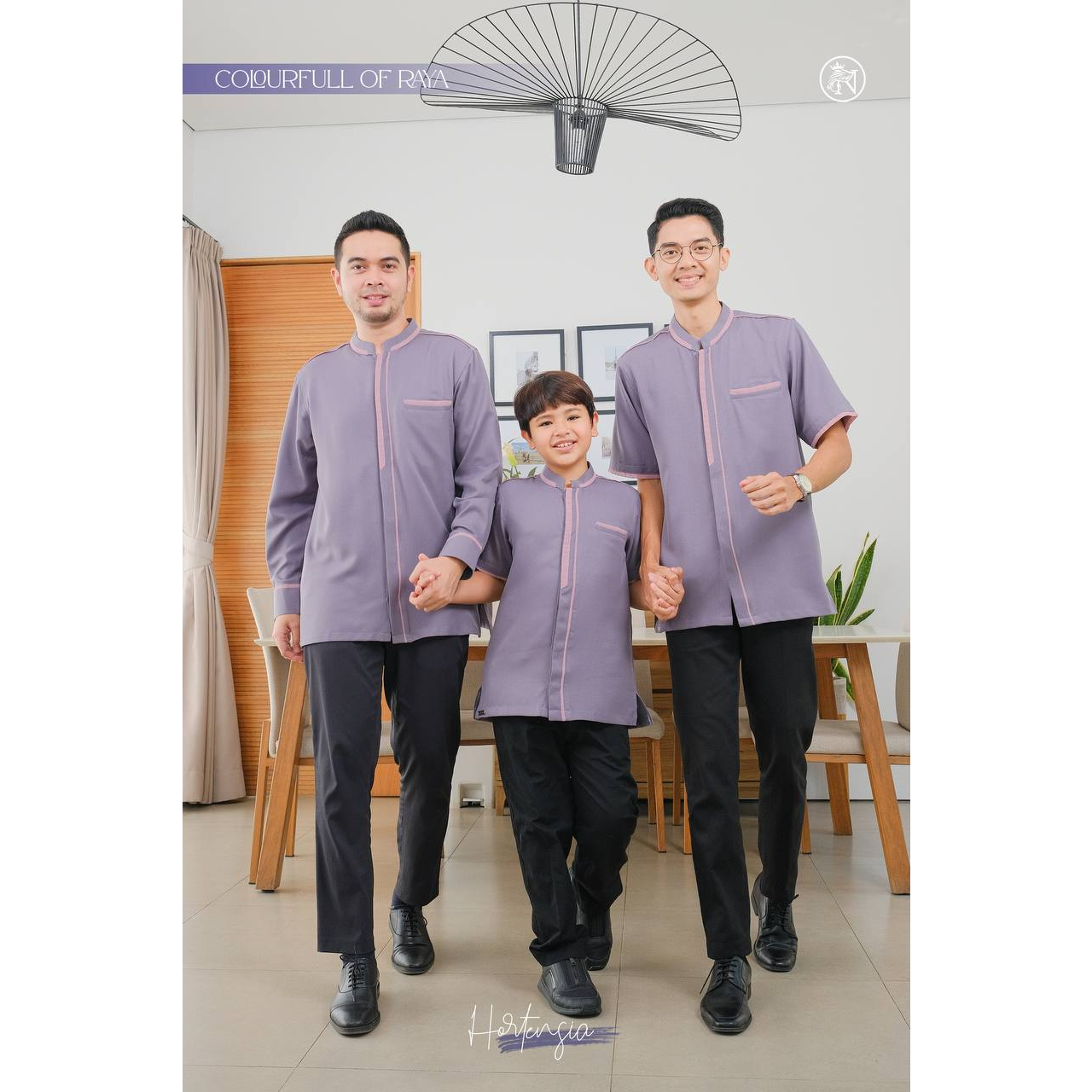 BAJU KOKO FAMSET - COLOURFULL BY NARARYA - DAD PENDEK