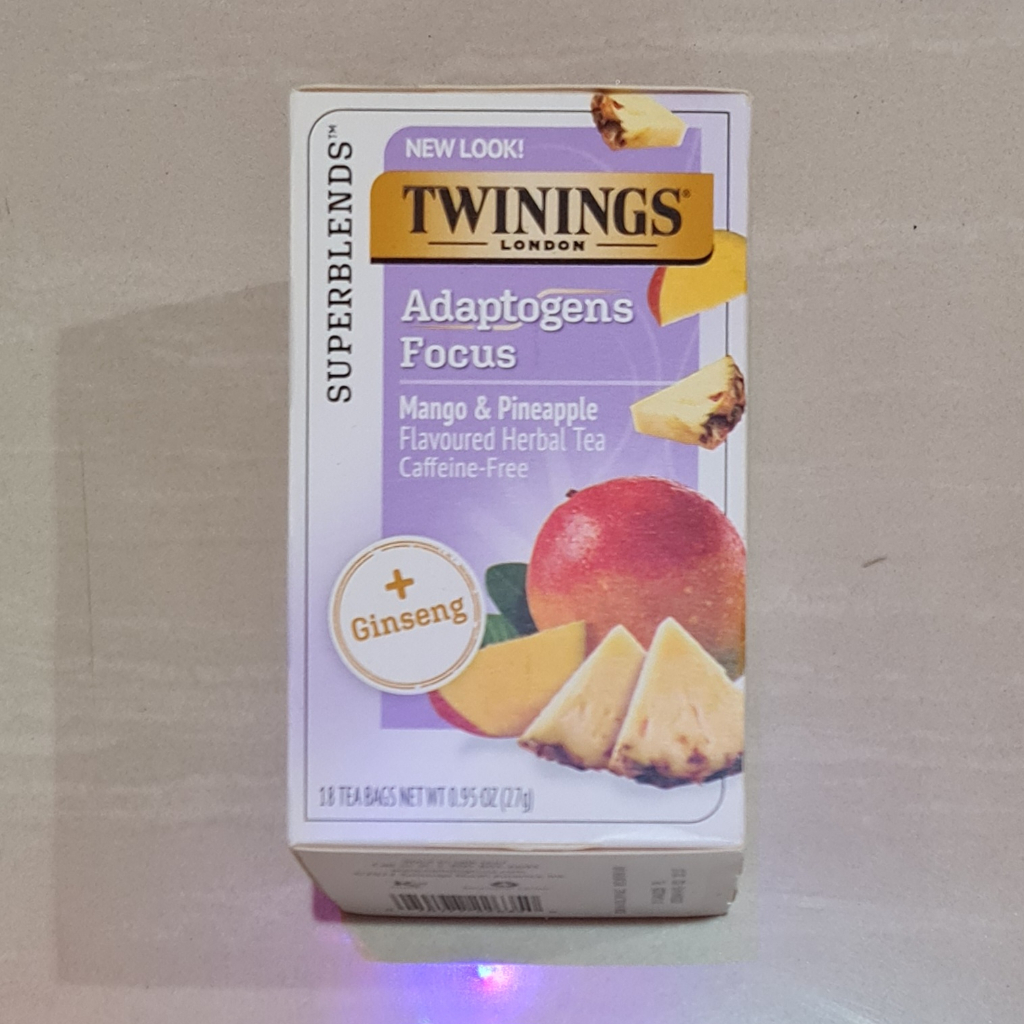 Twinings Adaptogens Focus Mango &amp; Pineapple Herbal Tea 18 x 1.5 Gram