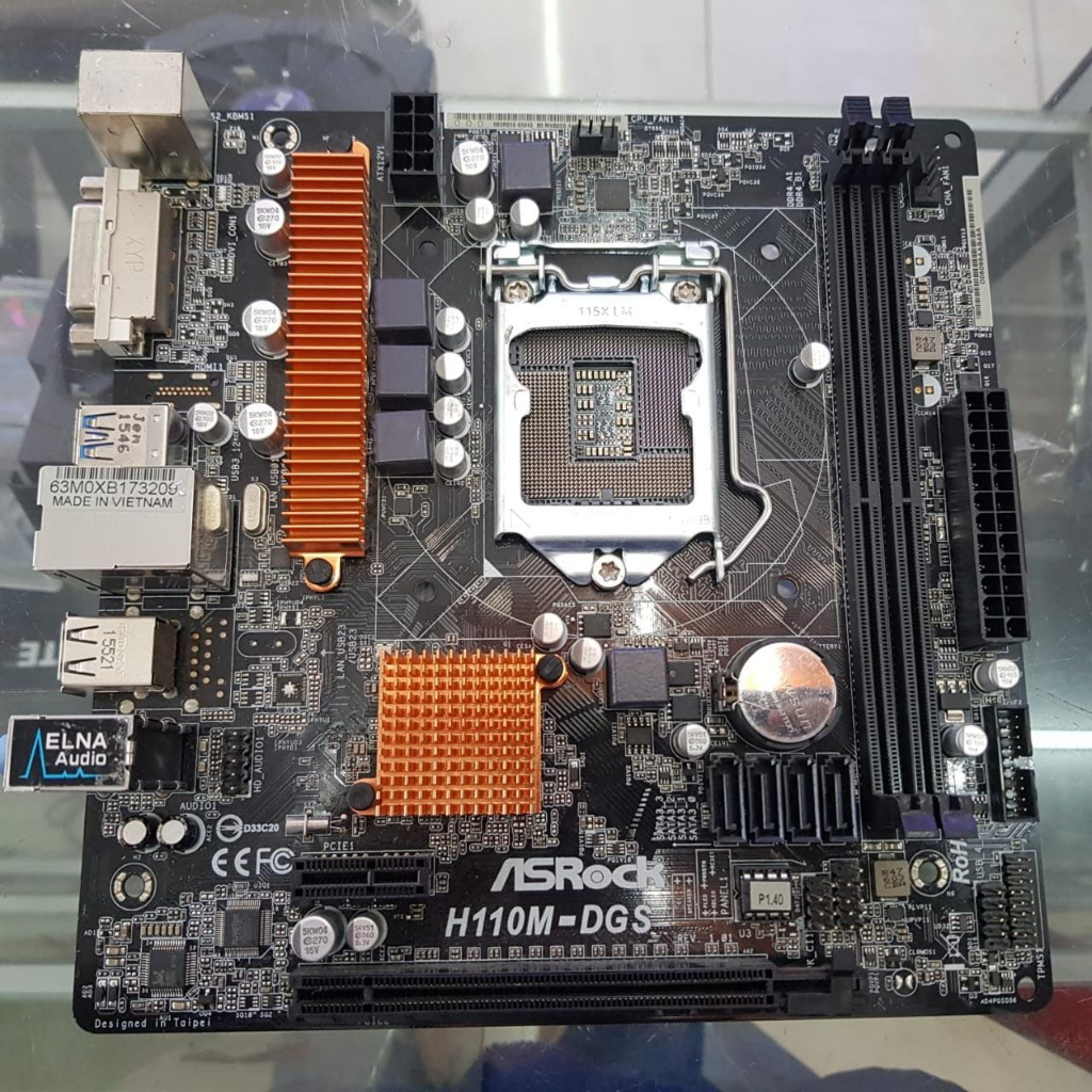 Paket Mobo Mainboard Intel H110 LGA 1151 DDR4 + Processor i5 6500 + Fan
