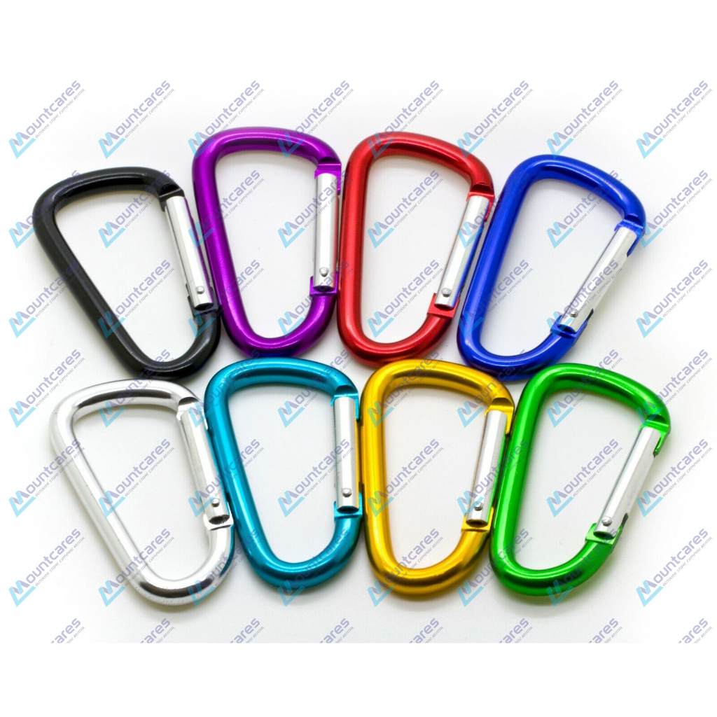 Carabiner 5D Shape Alumunium Alloy Ganci Gantungan Kunci Karabiner Mini Serbaguna