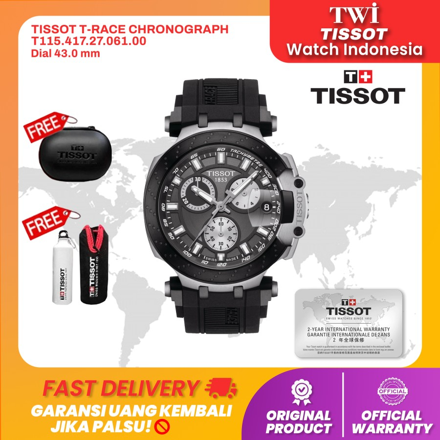 Jam Tangan Pria Tissot T115.417.27.061.00 T-RACE CHRONOGRAPH