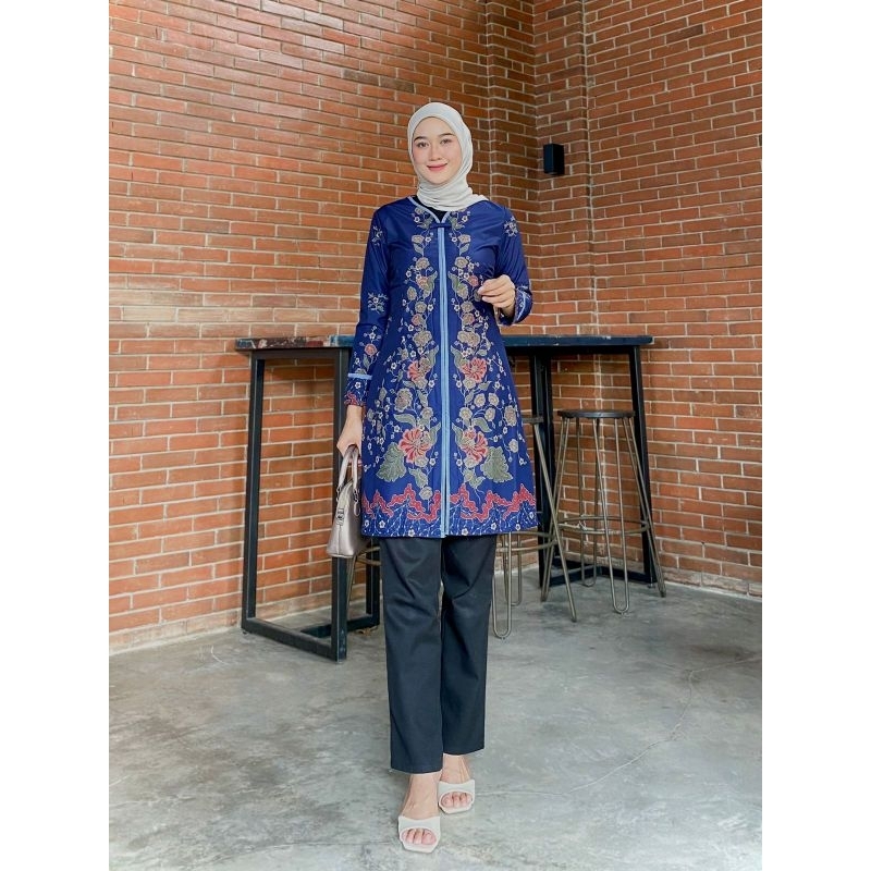 TUNIK BATIK COUPLE SERAGAM BATIK KERJA