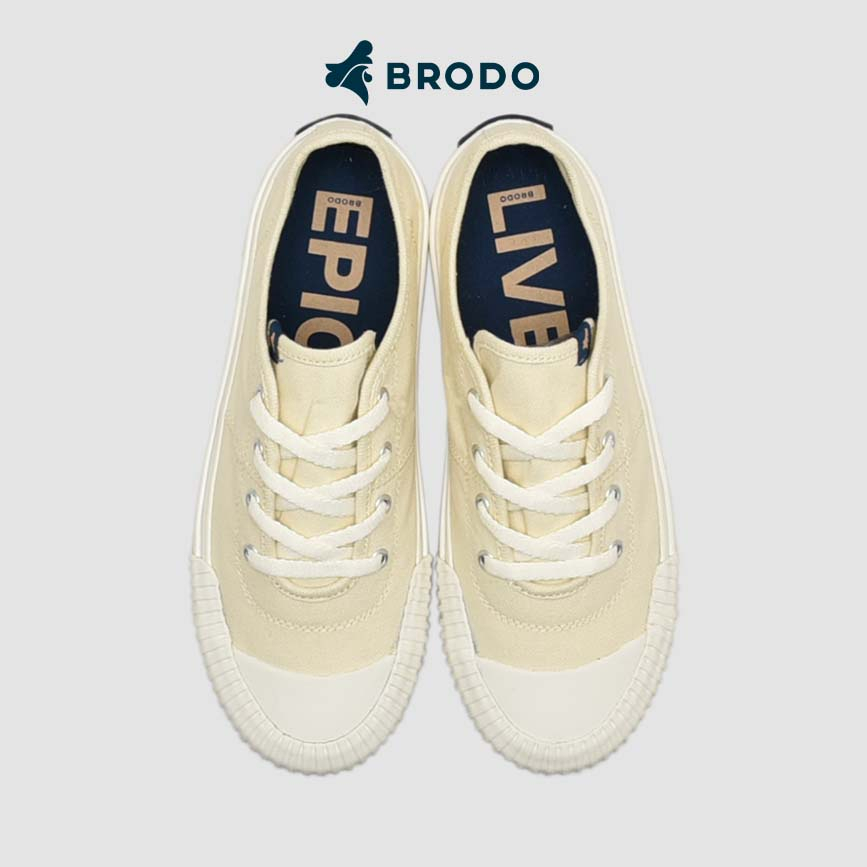 SNEAKERS PRIA SNEAKER BRODO ORIGINAL VULCAN CLASSIC LOW OFF WHITE WS