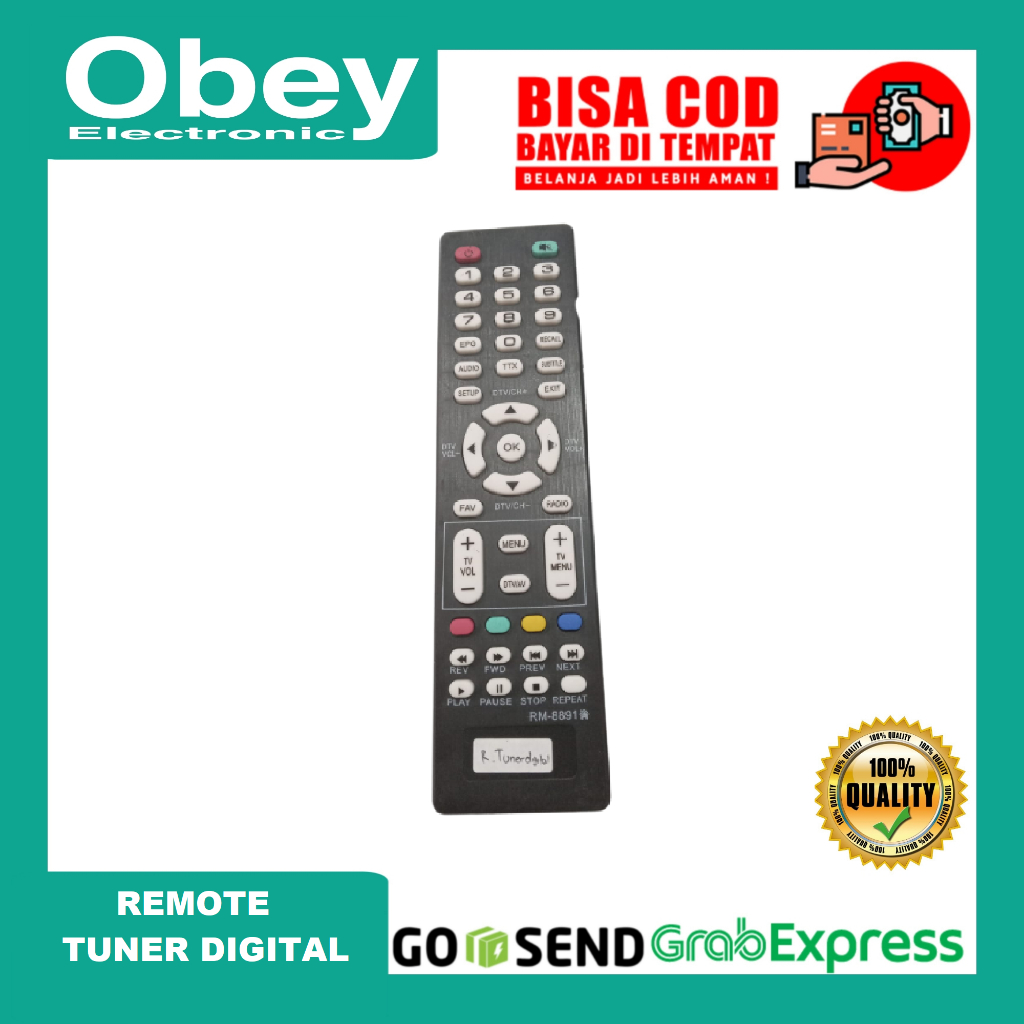 Remote Tuner Tv Digital 8891