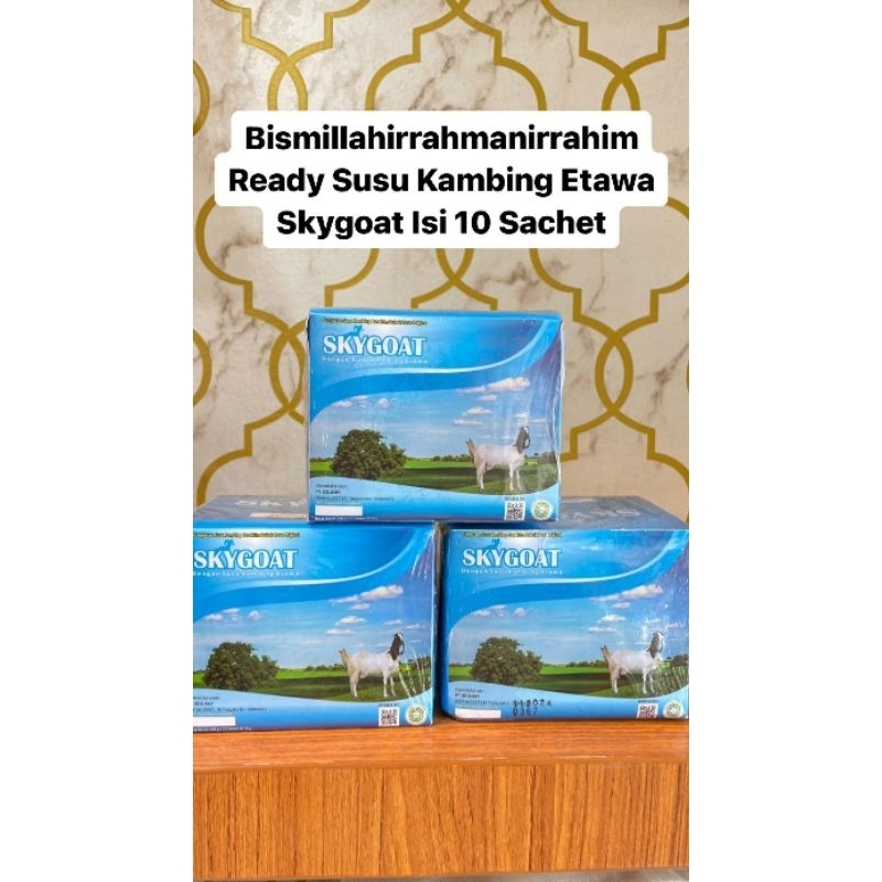

Susu Kambing Etawa Skygoat Isi 10 Sachet | Susu Etta Goat Milk | Susu Kambing