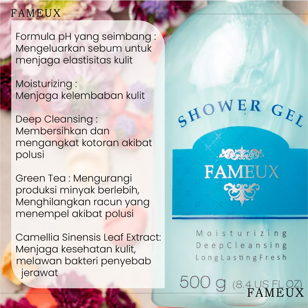 ❤ MEMEY ❤ FAMEUX Shower Gel Blue 500ml