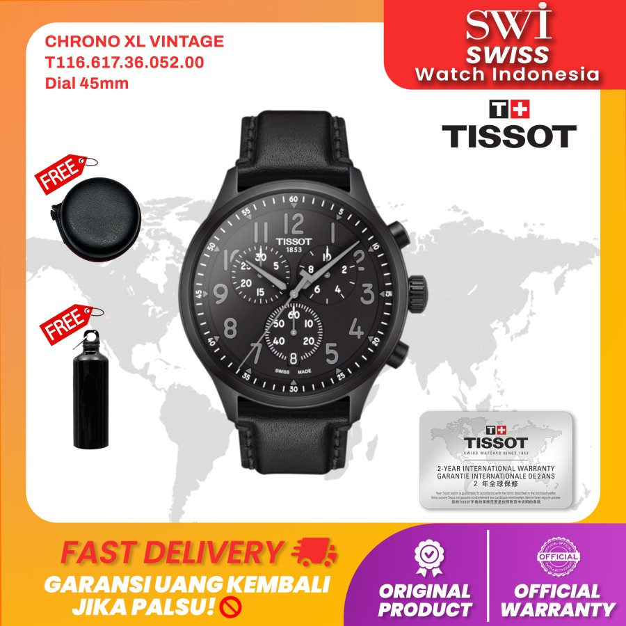 Jam Tangan Pria Tissot T116.617.36.052.00 Chrono XL Vintage