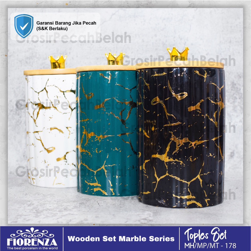 Wooden Marmer Fiorenza Set (NEW ARRIVAL)