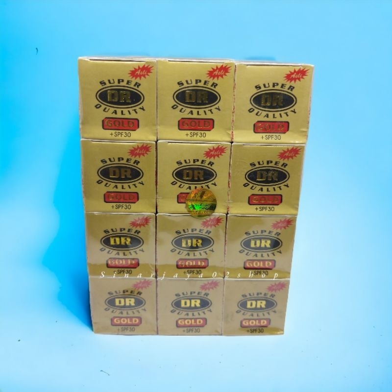 12 Pcs - Cream Dr Gold Stiker Whitening Crem Dokter Gold