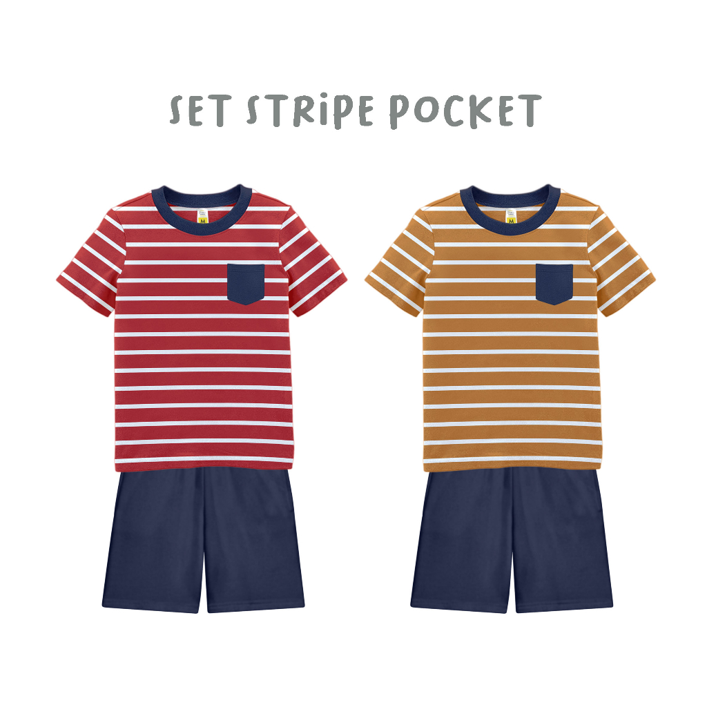 SET STRIPE POCKET 1 - 10 T