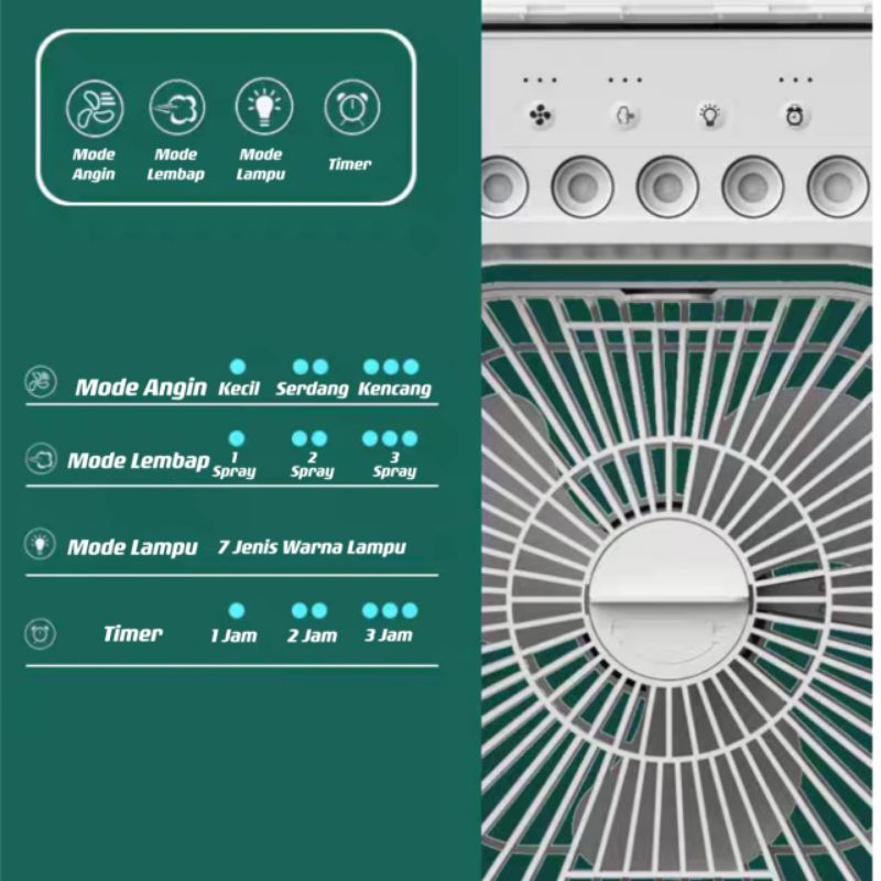 Kipas Penyejuk Udara Ruangan AC Mini Pendingin Portable⭐ Toko10 ⭐