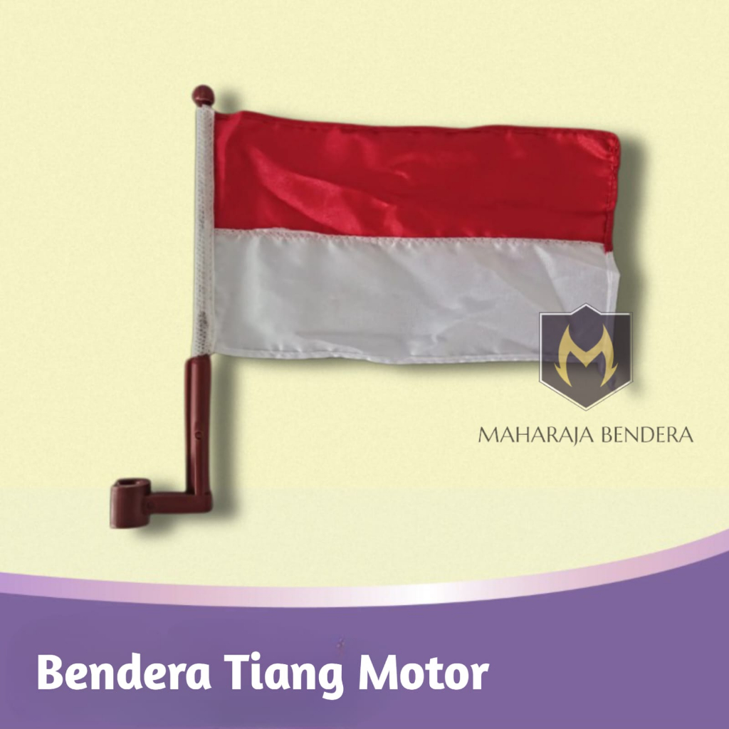Bendera Tiang Merah Putih Aksesoris Untuk Motor Bendera Tiang HUT Kemerdekaan Indonesia
