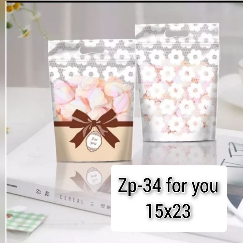 ZIPLOCK BAG COOKIES PERMEN JELLY LUCU ZIPPER FOR YOU ZP-34 1pcs