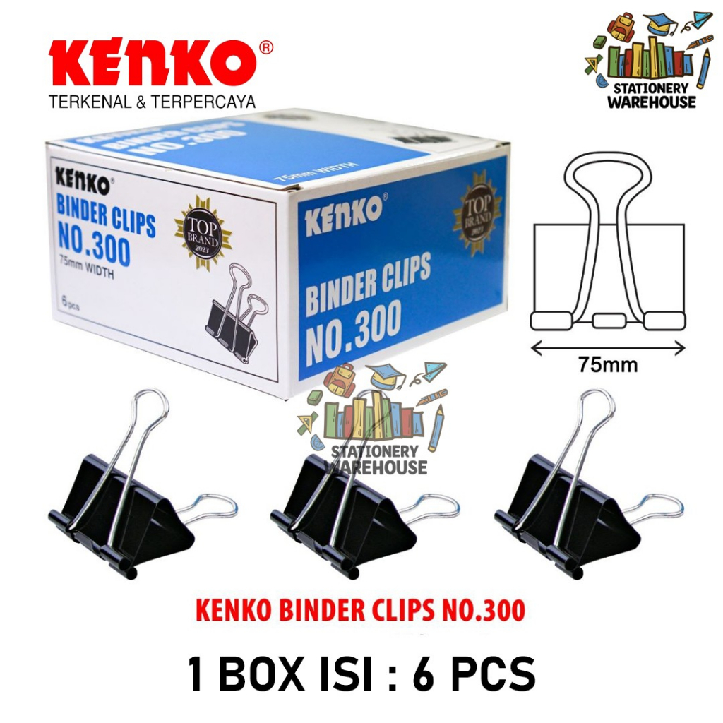 

KENKO BINDER CLIP / PENJEPIT KERTAS / KLIP BINDER No.300