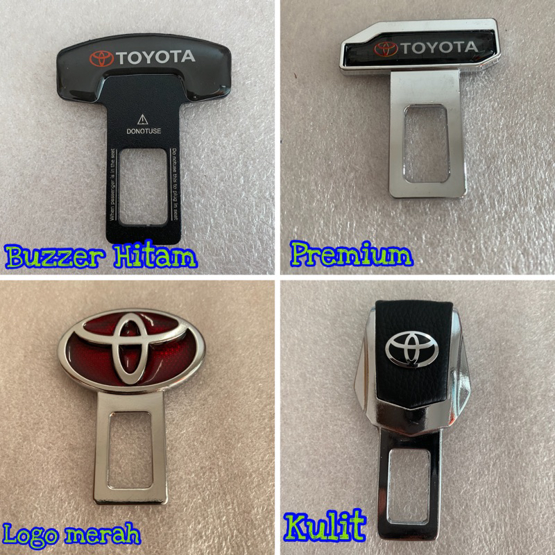 Colokan Safety Belt Seatbelt Mobil Penghilang Bunyi Safety Belt Logo TOYOTA