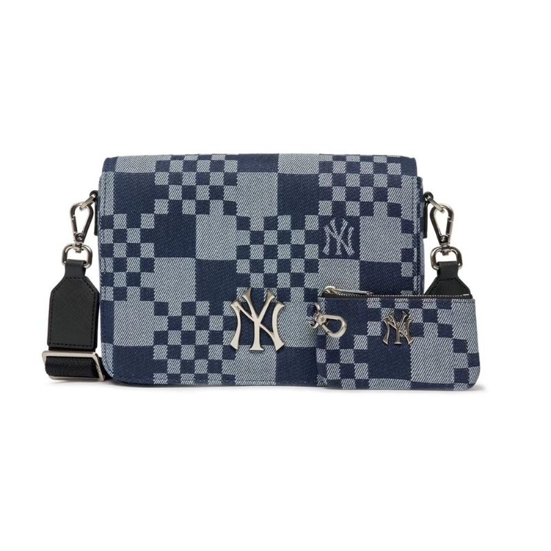 M*LB CHECKERBOARD MINI CROSSBODY BAG NEW YORK YANKEES