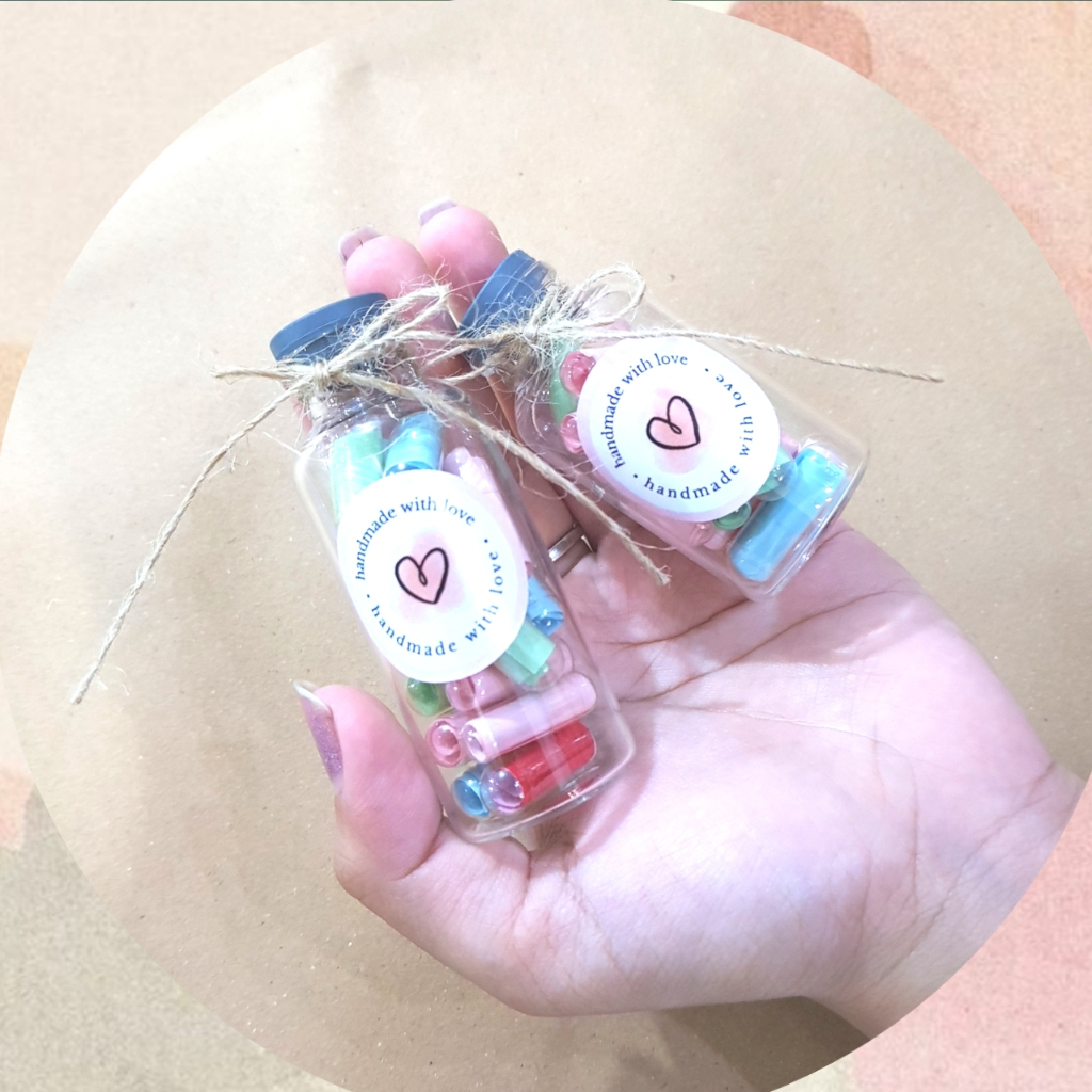 BOTOL WISH MINI  / 20,.30 BOTOL WISH IN BOTTLE KACA  /  Botol Wish kaca / Botol Surat Pesan Unik min