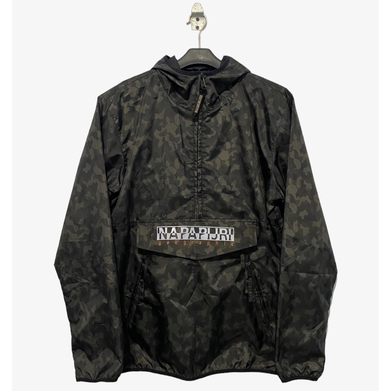 Napapijri Rainforest Anorak Hooded Jacket In Camo