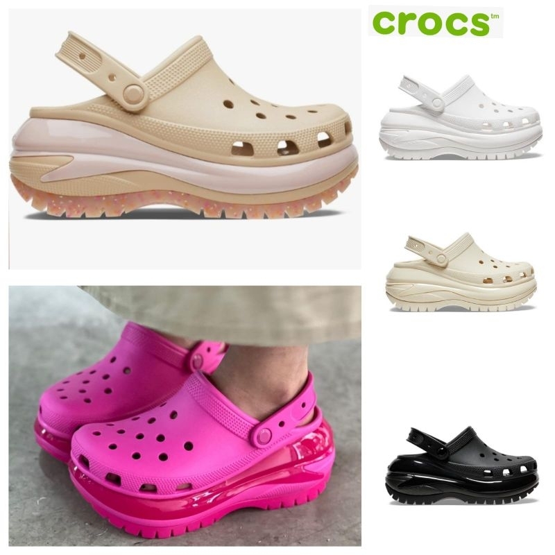 Crocs Classic Mega Crush Clog / Sandal Wanita Crocs Mega Crush Clog
